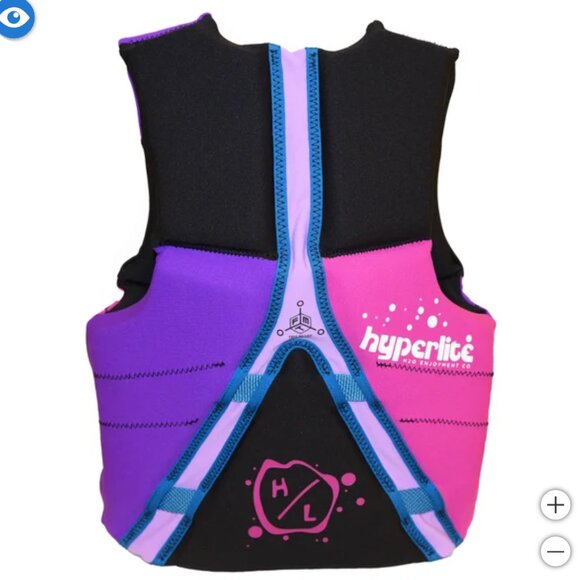 Hyperlite Youth Life Vest Purple - Picture 3 of 5